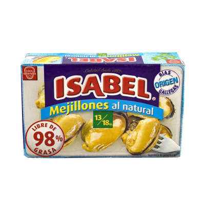 MEJILLONES AL NATURAL X 120 GR. X 24