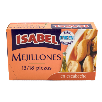 MEJILLONES EN ESCABECHE X 120 GR.X 24 