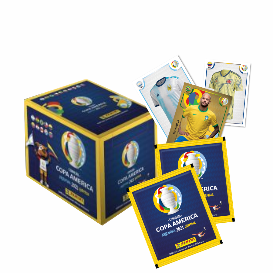 Stickers COPA AMERICA 2021 – caja x 50 sobres